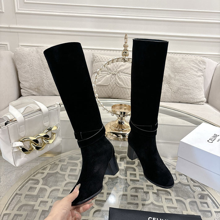 最高級セリーヌスーパーコピー CELINE 60mm GARANCE トリオンフ ハイブーツ ブラック 2628408 セリーヌ ブーツ アウトレット - 画像 (8)
