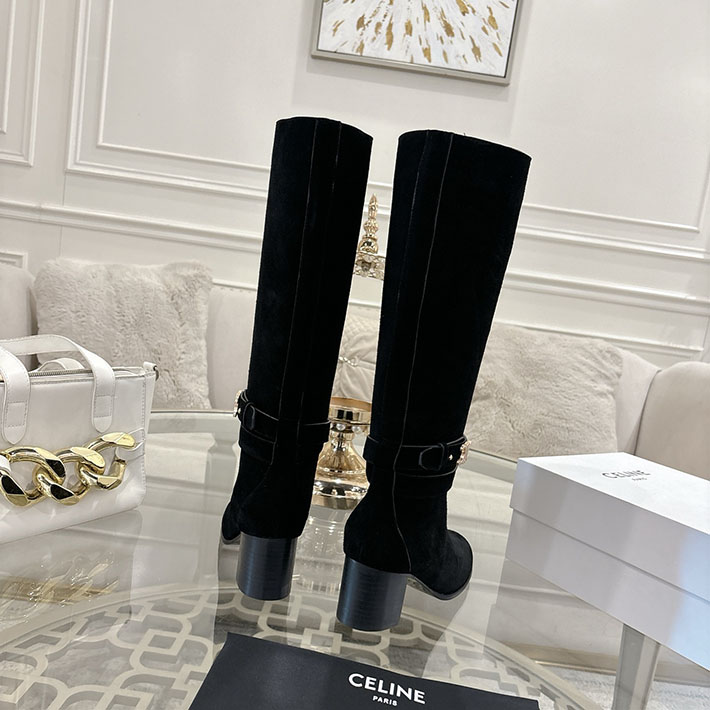 最高級セリーヌスーパーコピー CELINE 60mm GARANCE トリオンフ ハイブーツ ブラック 2628408 セリーヌ ブーツ アウトレット - 画像 (5)