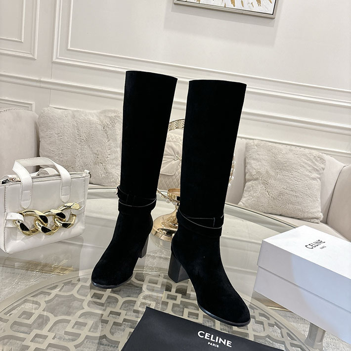最高級セリーヌスーパーコピー CELINE 60mm GARANCE トリオンフ ハイブーツ ブラック 2628408 セリーヌ ブーツ アウトレット - 画像 (2)