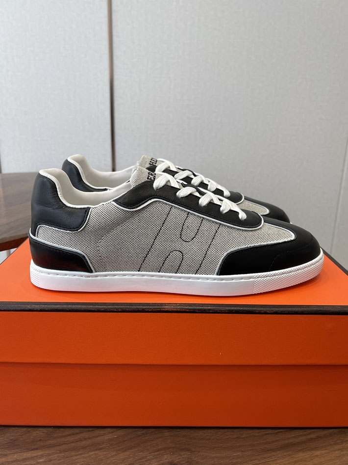 メンズ・レディース兼用 エルメス HERMES Match sneaker スニーカー マッチ ブラック 2628423 エルメス スニーカー メンズ - 画像 (4)