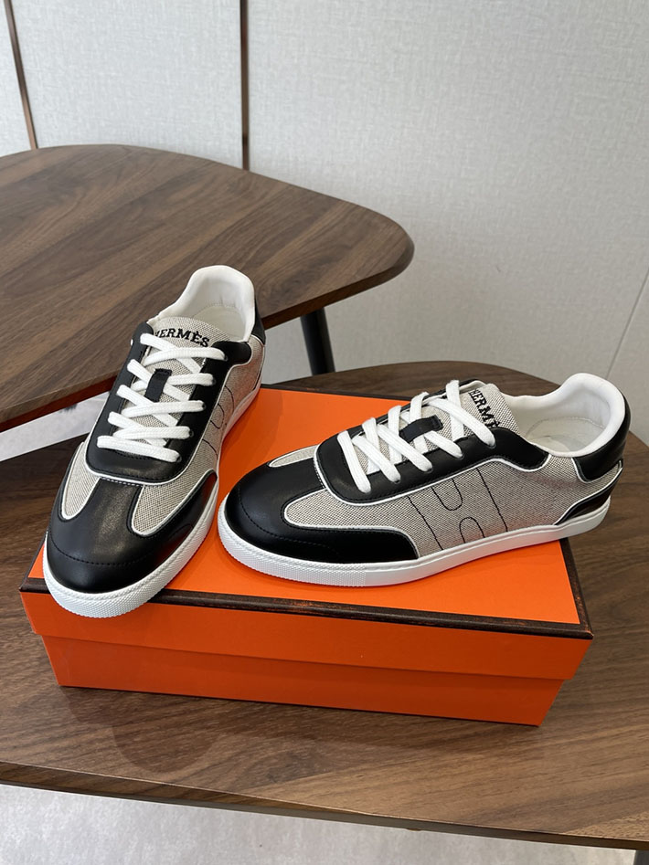 メンズ・レディース兼用 エルメス HERMES Match sneaker スニーカー マッチ ブラック 2628423 エルメス スニーカー メンズ - 画像 (3)