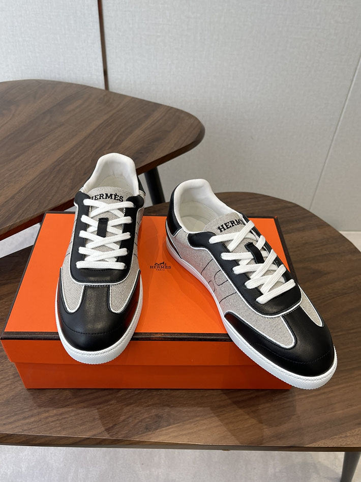 メンズ・レディース兼用 エルメス HERMES Match sneaker スニーカー マッチ ブラック 2628423 エルメス スニーカー メンズ - 画像 (2)