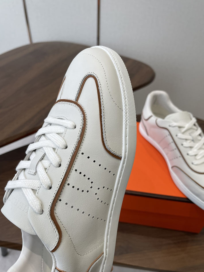 メンズ・レディース兼用 エルメス HERMES Match sneaker スニーカー マッチ ホワイト 2628424 エルメス スニーカー レディース - 画像 (9)