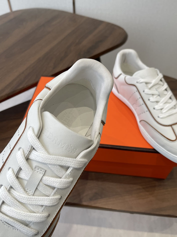 メンズ・レディース兼用 エルメス HERMES Match sneaker スニーカー マッチ ホワイト 2628424 エルメス スニーカー レディース - 画像 (8)