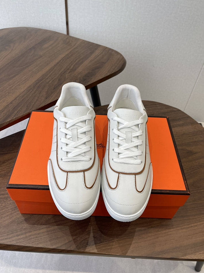 メンズ・レディース兼用 エルメス HERMES Match sneaker スニーカー マッチ ホワイト 2628424 エルメス スニーカー レディース - 画像 (5)