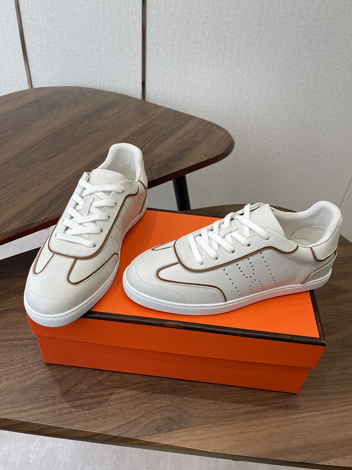 メンズ・レディース兼用 エルメス HERMES Match sneaker スニーカー マッチ ホワイト 2628424 エルメス スニーカー レディース - 画像 (3)