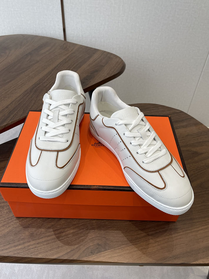 メンズ・レディース兼用 エルメス HERMES Match sneaker スニーカー マッチ ホワイト 2628424 エルメス スニーカー レディース - 画像 (2)