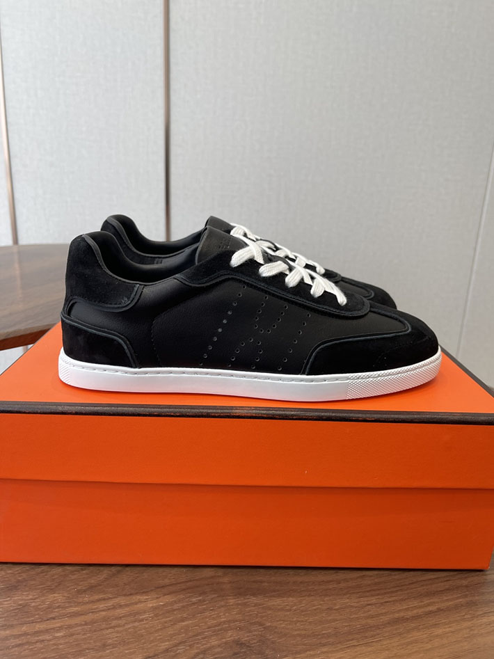 メンズ・レディース兼用 エルメス HERMES Match sneaker スニーカー マッチ ブラック 2628425 エルメス スニーカー 人気 - 画像 (4)