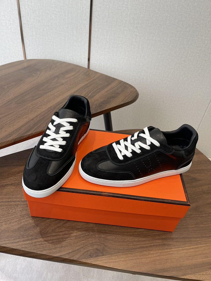 メンズ・レディース兼用 エルメス HERMES Match sneaker スニーカー マッチ ブラック 2628425 エルメス スニーカー 人気 - 画像 (3)