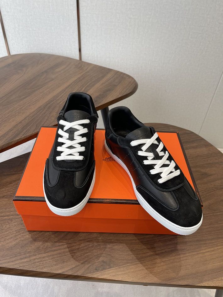 メンズ・レディース兼用 エルメス HERMES Match sneaker スニーカー マッチ ブラック 2628425 エルメス スニーカー 人気 - 画像 (2)