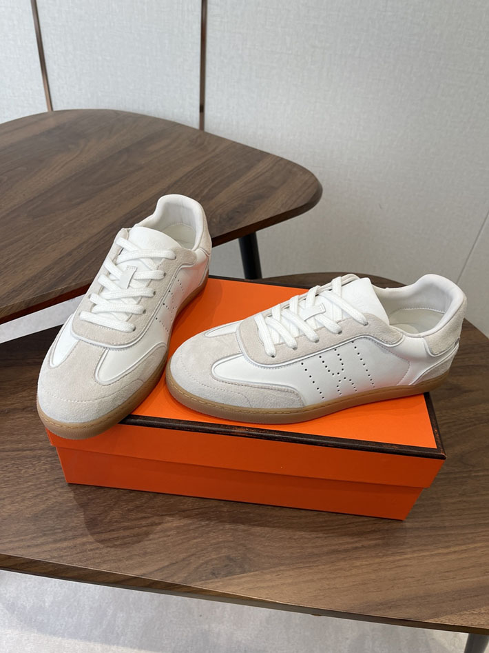 メンズ・レディース兼用 エルメス HERMES Match sneaker スニーカー マッチ ホワイト 2628426 エルメス スニーカー バウンシング - 画像 (3)
