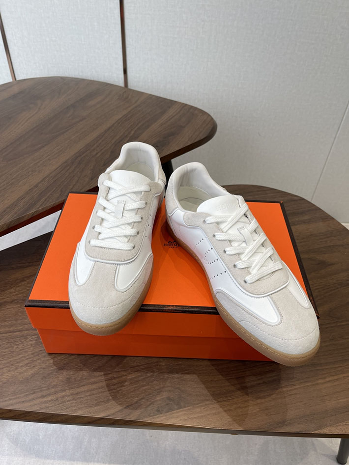 メンズ・レディース兼用 エルメス HERMES Match sneaker スニーカー マッチ ホワイト 2628426 エルメス スニーカー バウンシング - 画像 (2)