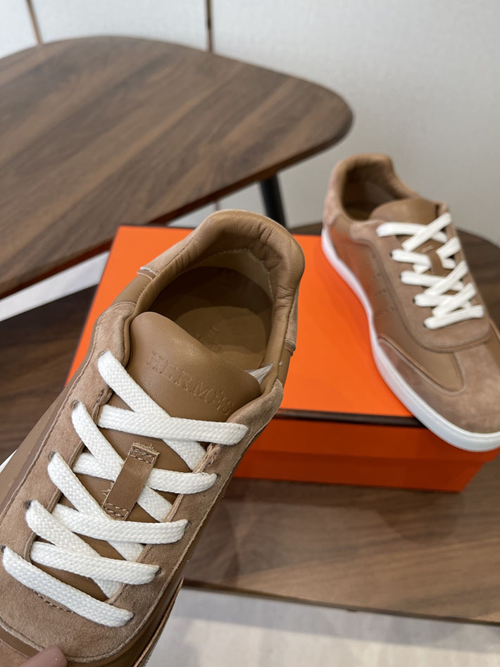 メンズ・レディース兼用 エルメス HERMES Match sneaker スニーカー マッチ ブラウン 2628427 エルメス スニーカー メンズ 人気 - 画像 (8)