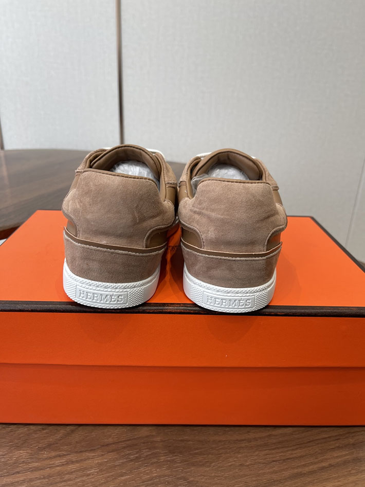 メンズ・レディース兼用 エルメス HERMES Match sneaker スニーカー マッチ ブラウン 2628427 エルメス スニーカー メンズ 人気 - 画像 (7)