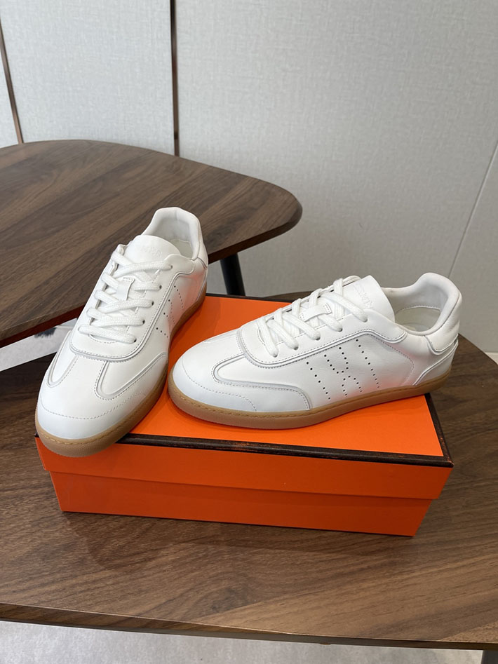 メンズ・レディース兼用 エルメス HERMES Match sneaker スニーカー マッチ ホワイト 2628428 エルメス スニーカー レディース 人気 - 画像 (3)