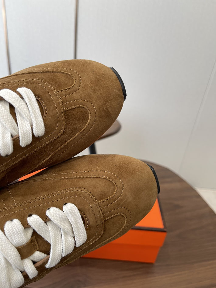 メンズ・レディース兼用 エルメス HERMES Match sneaker スニーカー マッチ ブラウン 2628429 エルメス スニーカー 新作 - 画像 (9)