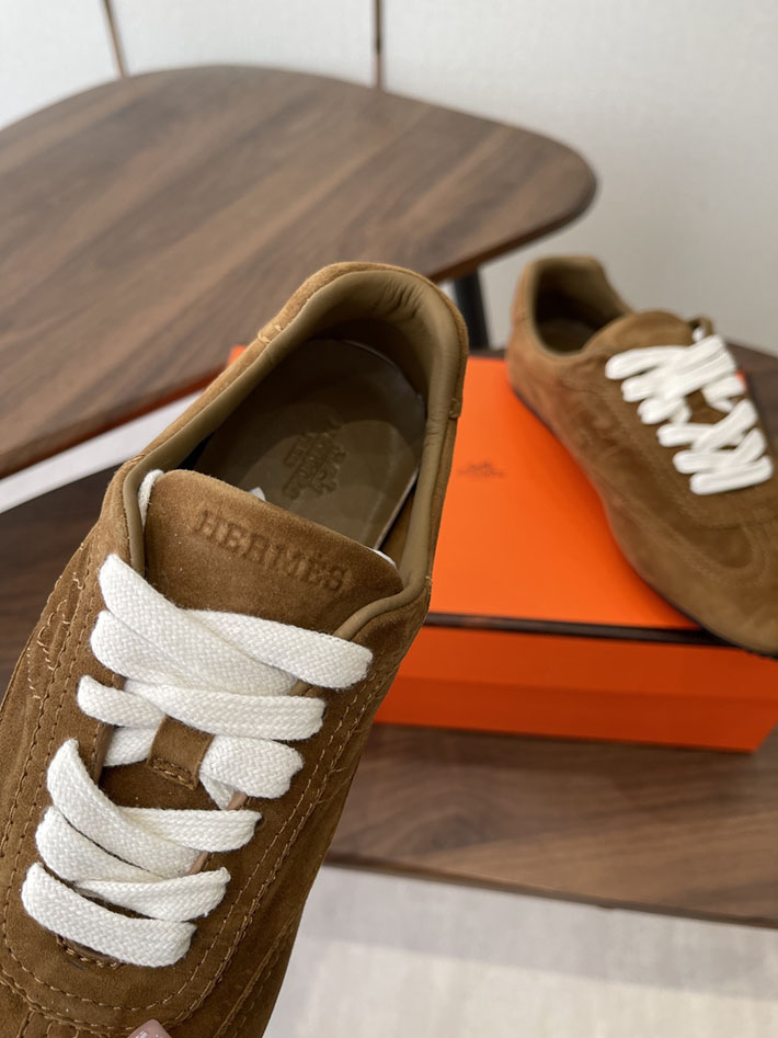 メンズ・レディース兼用 エルメス HERMES Match sneaker スニーカー マッチ ブラウン 2628429 エルメス スニーカー 新作 - 画像 (7)