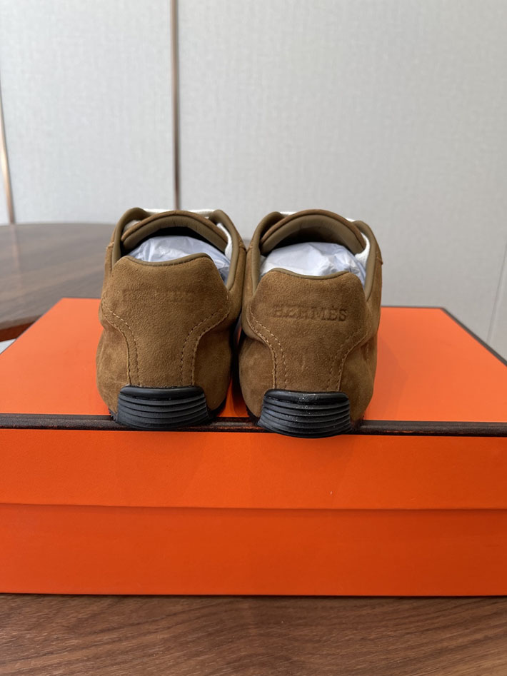 メンズ・レディース兼用 エルメス HERMES Match sneaker スニーカー マッチ ブラウン 2628429 エルメス スニーカー 新作 - 画像 (6)