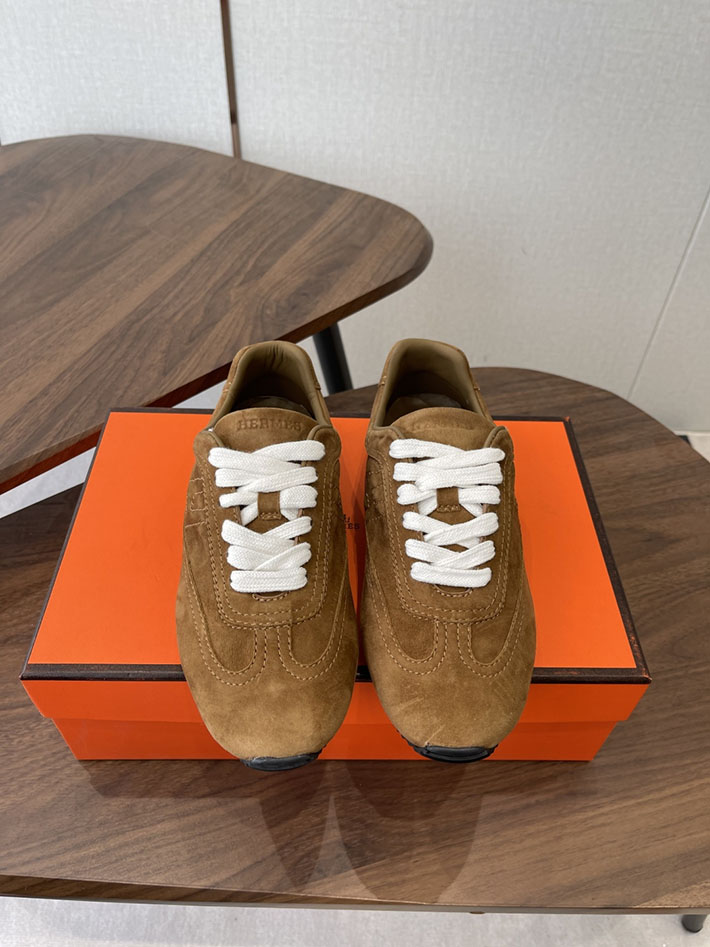 メンズ・レディース兼用 エルメス HERMES Match sneaker スニーカー マッチ ブラウン 2628429 エルメス スニーカー 新作 - 画像 (5)