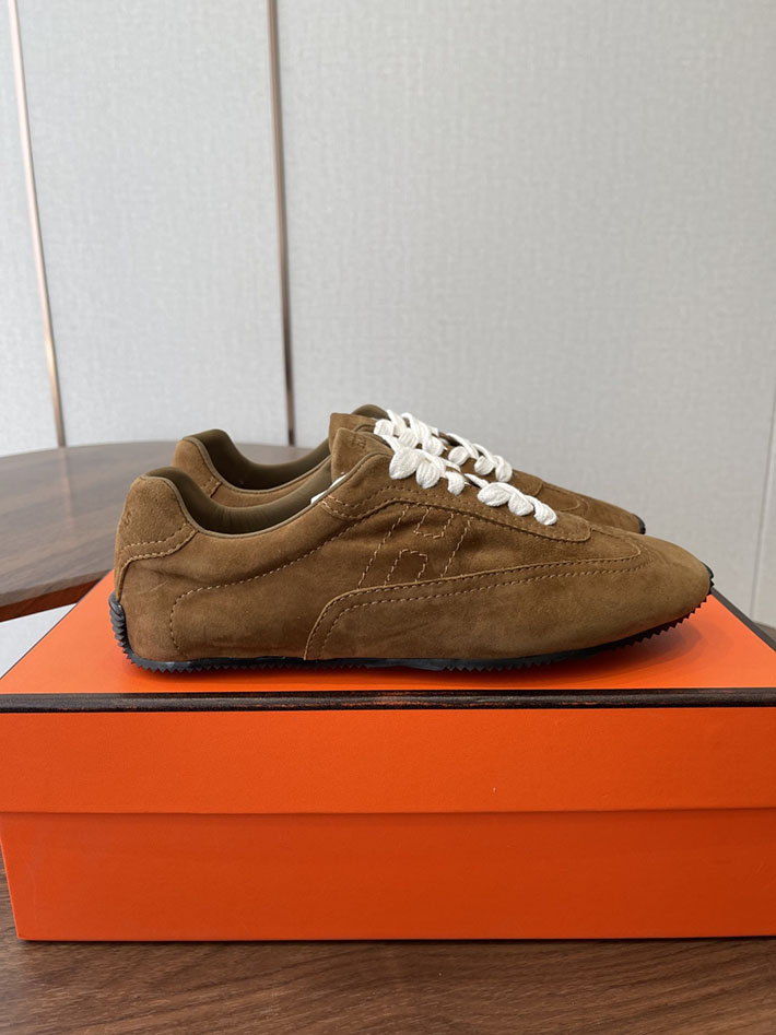 メンズ・レディース兼用 エルメス HERMES Match sneaker スニーカー マッチ ブラウン 2628429 エルメス スニーカー 新作 - 画像 (4)