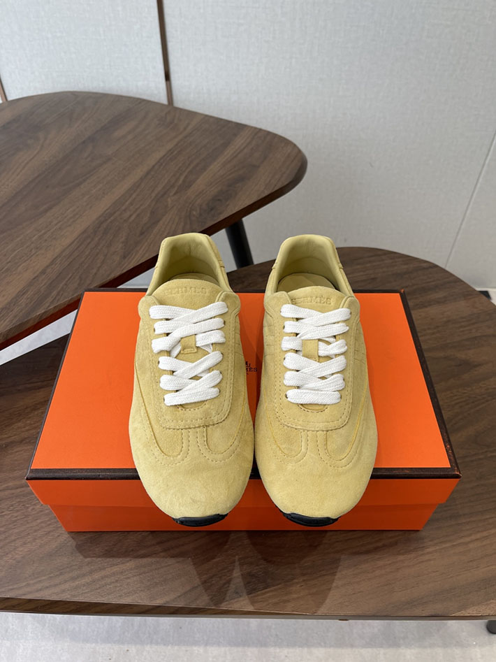 メンズ・レディース兼用 エルメス HERMES Match sneaker スニーカー マッチ イエロー 2628430 エルメス スニーカー レディース デイ - 画像 (4)