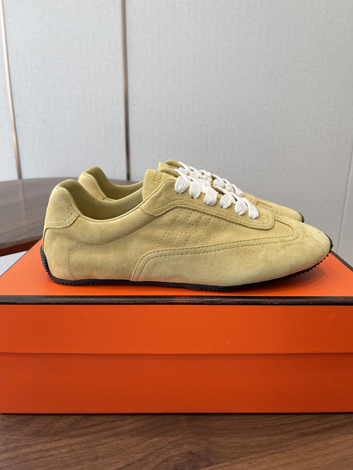 メンズ・レディース兼用 エルメス HERMES Match sneaker スニーカー マッチ イエロー 2628430 エルメス スニーカー レディース デイ - 画像 (3)