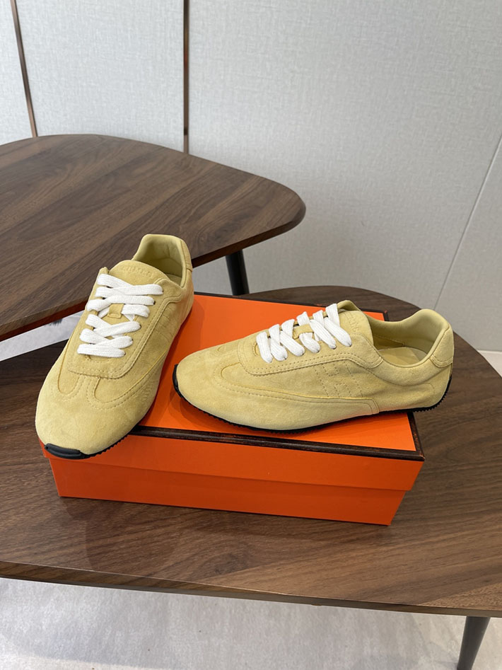 メンズ・レディース兼用 エルメス HERMES Match sneaker スニーカー マッチ イエロー 2628430 エルメス スニーカー レディース デイ - 画像 (2)