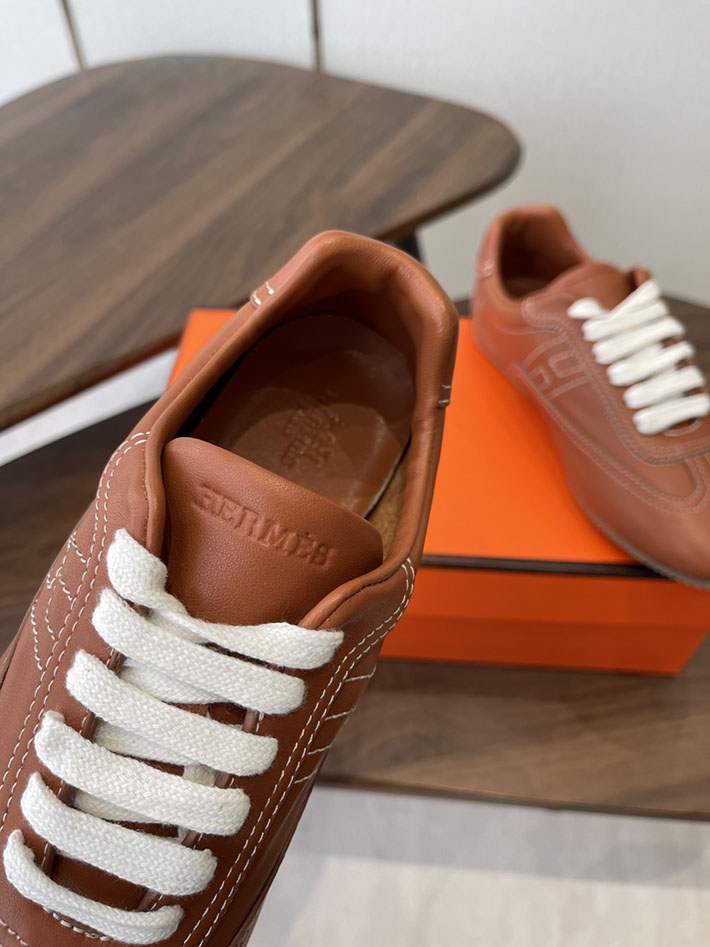 メンズ・レディース兼用 エルメス HERMES Match sneaker スニーカー マッチ ブラウン 2628431 エルメス スニーカー メンズ 新作 - 画像 (8)