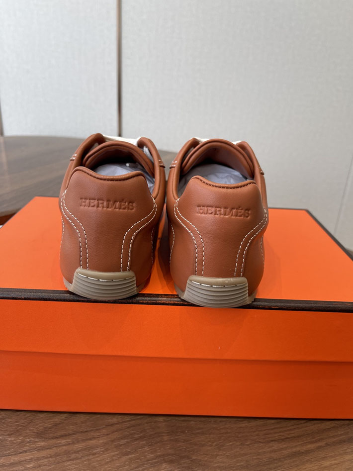 メンズ・レディース兼用 エルメス HERMES Match sneaker スニーカー マッチ ブラウン 2628431 エルメス スニーカー メンズ 新作 - 画像 (7)