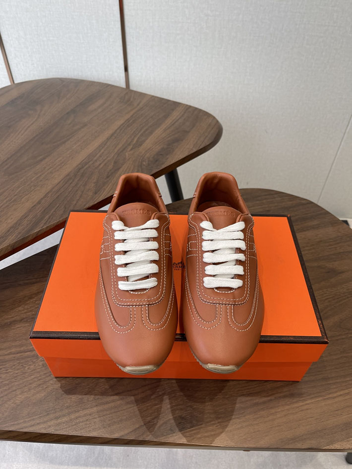 メンズ・レディース兼用 エルメス HERMES Match sneaker スニーカー マッチ ブラウン 2628431 エルメス スニーカー メンズ 新作 - 画像 (5)