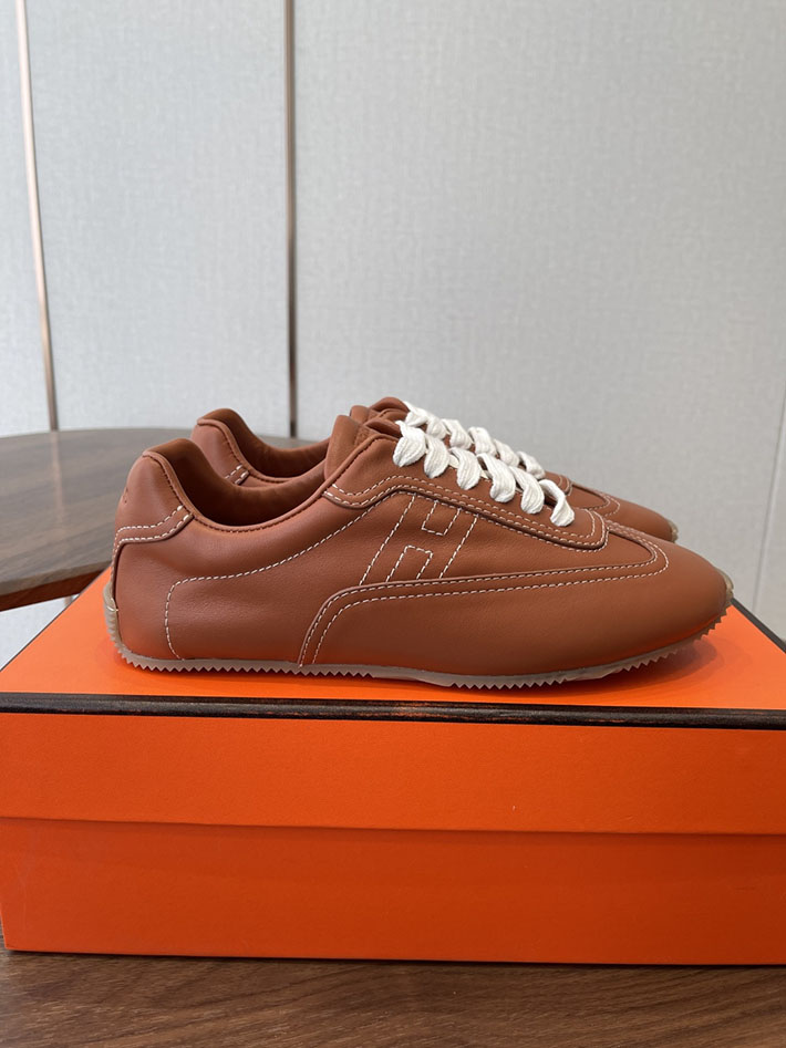 メンズ・レディース兼用 エルメス HERMES Match sneaker スニーカー マッチ ブラウン 2628431 エルメス スニーカー メンズ 新作 - 画像 (4)