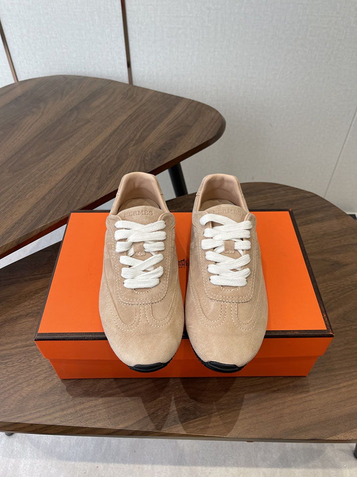 メンズ・レディース兼用 エルメス HERMES Match sneaker スニーカー マッチ ベージュ 2628433 エルメス 靴 レディース - 画像 (5)