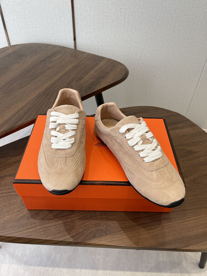 メンズ・レディース兼用 エルメス HERMES Match sneaker スニーカー マッチ ベージュ 2628433 エルメス 靴 レディース - 画像 (2)