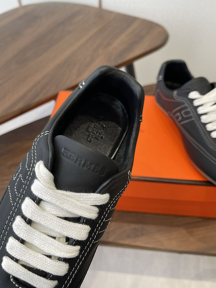 メンズ・レディース兼用 エルメス HERMES Match sneaker スニーカー マッチ ブラック 2628434 エルメス スニーカー 口コミ - 画像 (8)