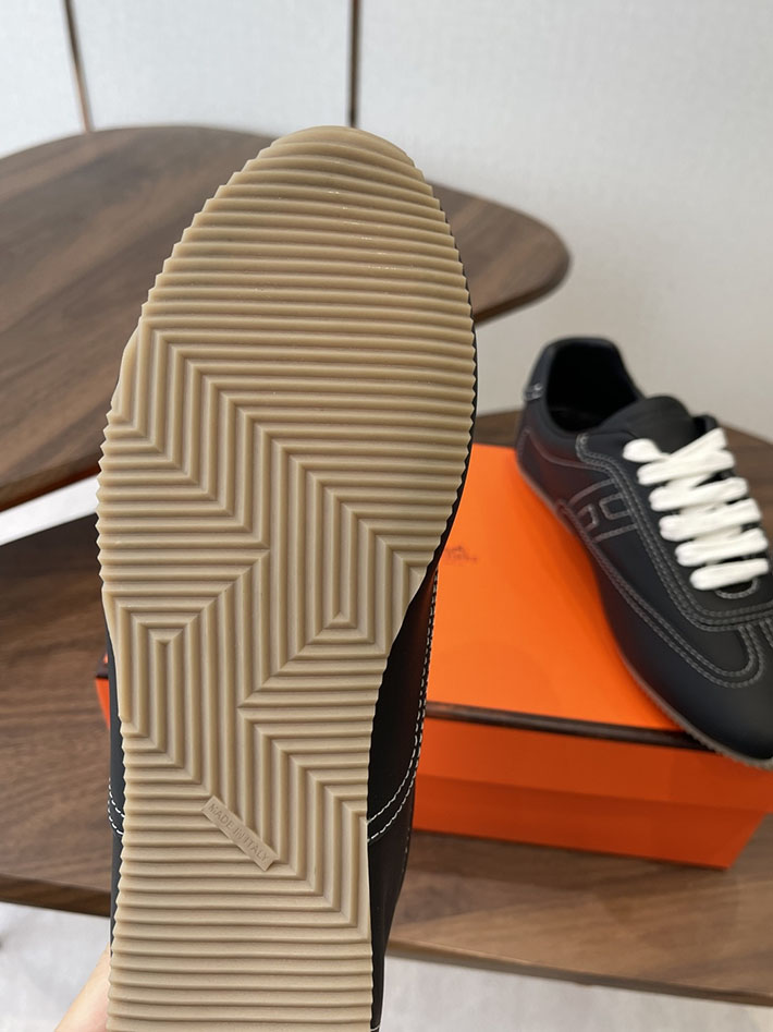 メンズ・レディース兼用 エルメス HERMES Match sneaker スニーカー マッチ ブラック 2628434 エルメス スニーカー 口コミ - 画像 (6)