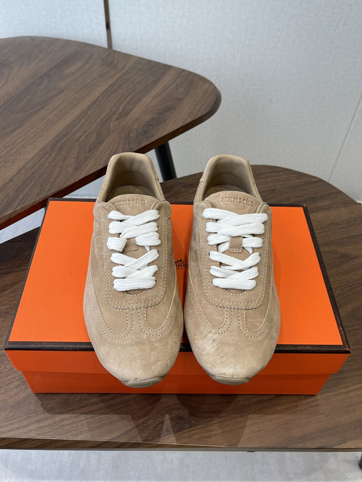 メンズ・レディース兼用 エルメス HERMES Match sneaker スニーカー マッチ ブラウン 2628435 エルメス 靴 スニーカー - 画像 (5)
