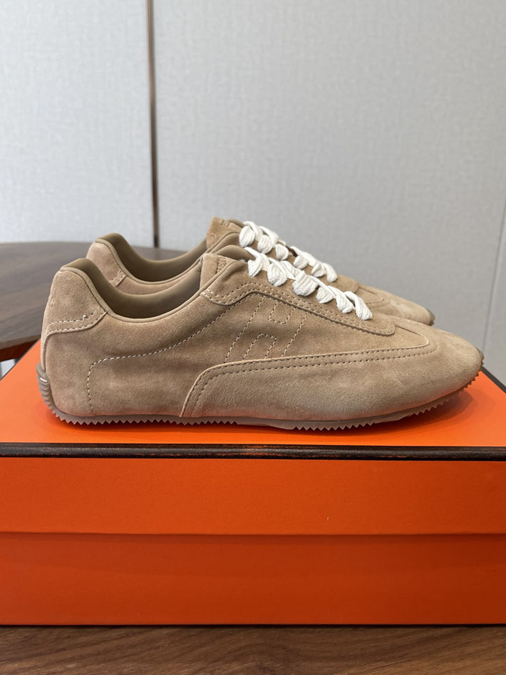 メンズ・レディース兼用 エルメス HERMES Match sneaker スニーカー マッチ ブラウン 2628435 エルメス 靴 スニーカー - 画像 (4)