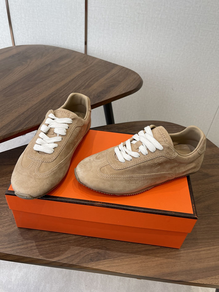 メンズ・レディース兼用 エルメス HERMES Match sneaker スニーカー マッチ ブラウン 2628435 エルメス 靴 スニーカー - 画像 (3)