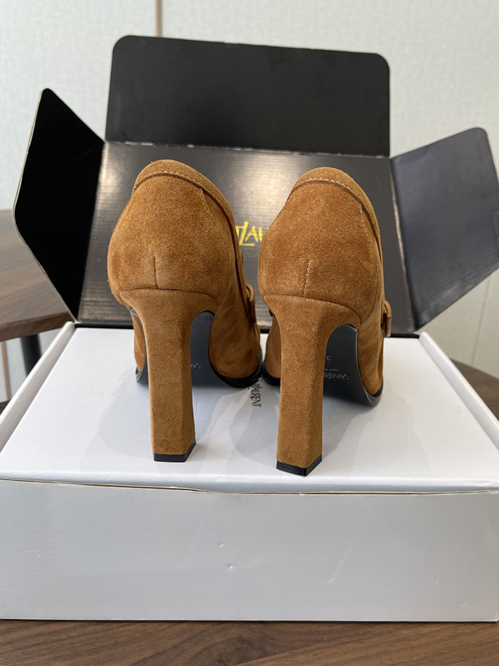 最高級サンローランスーパーコピー Saint Laurent 10cm ル ローファー パンプス イールスキン 2628436 サン ローラン ローファー レディース - 画像 (7)