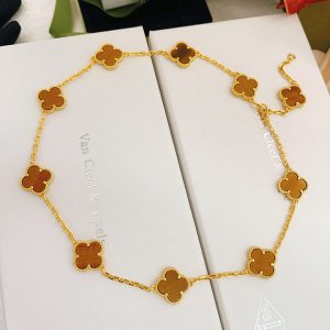ヴァンクリーフ タイガーズアイ ネックレス