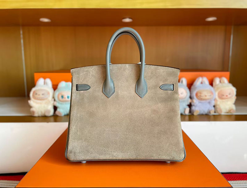 エルメス バーキン25 HERMES バーキン25 ヴェールアマンド スイフト ヴォー・グリズリー シルバー金具 2627813 エルメス 新作バッグ - 画像 (2)