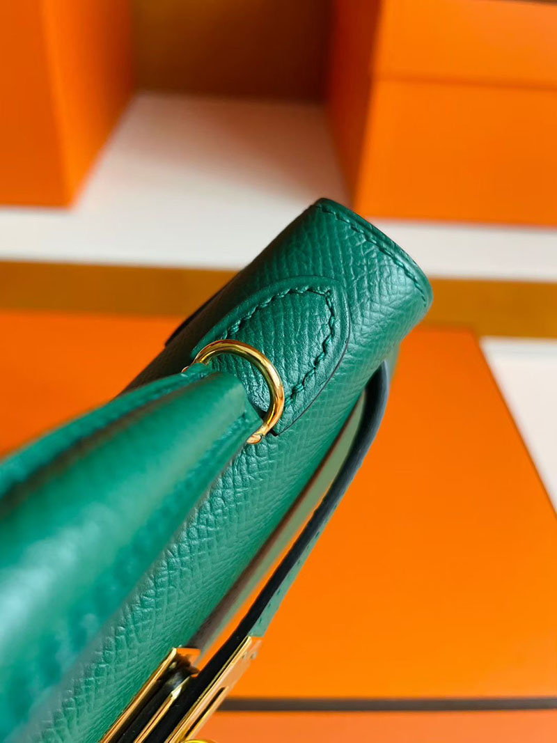 エルメス ケリーミニ2 HERMES ケリーミニ2 外縫い マラカイト ヴォーエプソン ゴールド金具 2627823 エルメス 新作バッグ - 画像 (5)