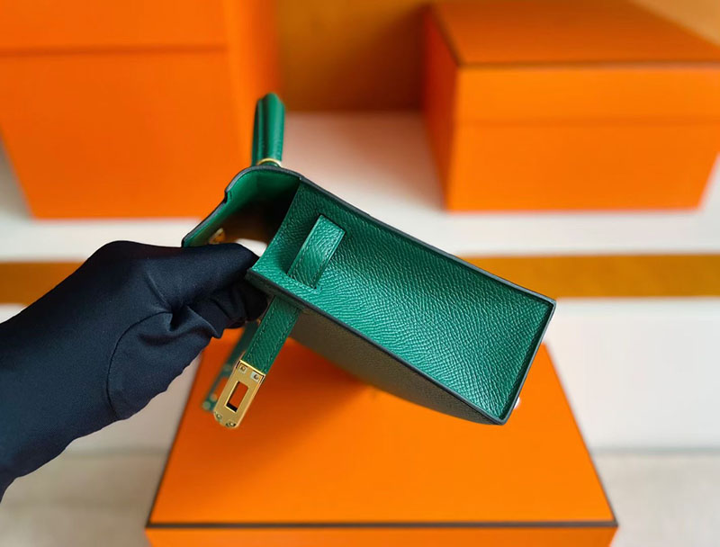 エルメス ケリーミニ2 HERMES ケリーミニ2 外縫い マラカイト ヴォーエプソン ゴールド金具 2627823 エルメス 新作バッグ - 画像 (2)