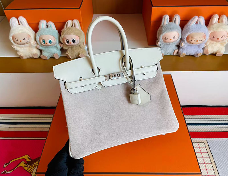 エルメス バーキン25 HERMES バーキン25 クレ スイフト ヴォー・グリズリー シルバー金具 2627825 エルメス 新作バッグ - 画像 (7)