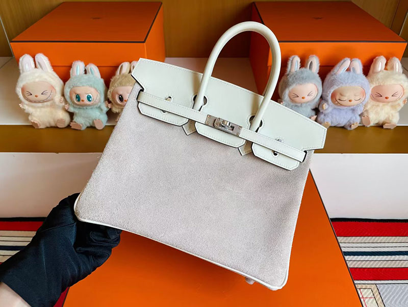 エルメス バーキン25 HERMES バーキン25 クレ スイフト ヴォー・グリズリー シルバー金具 2627825 エルメス 新作バッグ - 画像 (6)