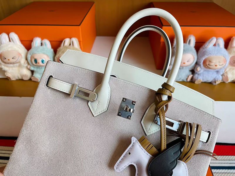 エルメス バーキン25 HERMES バーキン25 クレ スイフト ヴォー・グリズリー シルバー金具 2627825 エルメス 新作バッグ - 画像 (5)