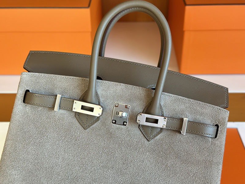 バーキン25 エトゥープ HERMES バーキン25 エトゥープ スイフト ヴォー・グリズリー シルバー金具 2627844 エルメス 新作バッグ - 画像 (5)