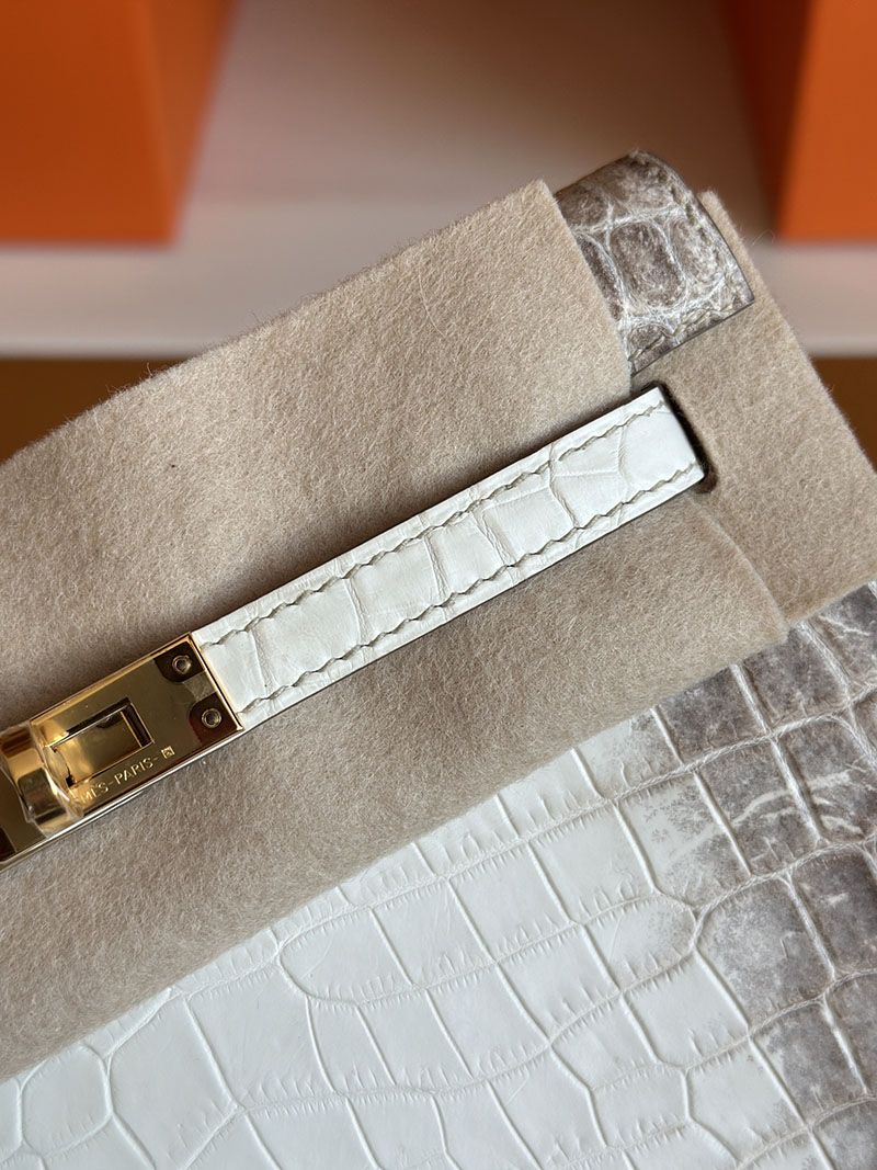 エルメスヒマラヤケリー HERMES ケリーダンス2 ヒマラヤ クロコダイル ゴールド金具 2627849 エルメス 新作バッグ - 画像 (12)