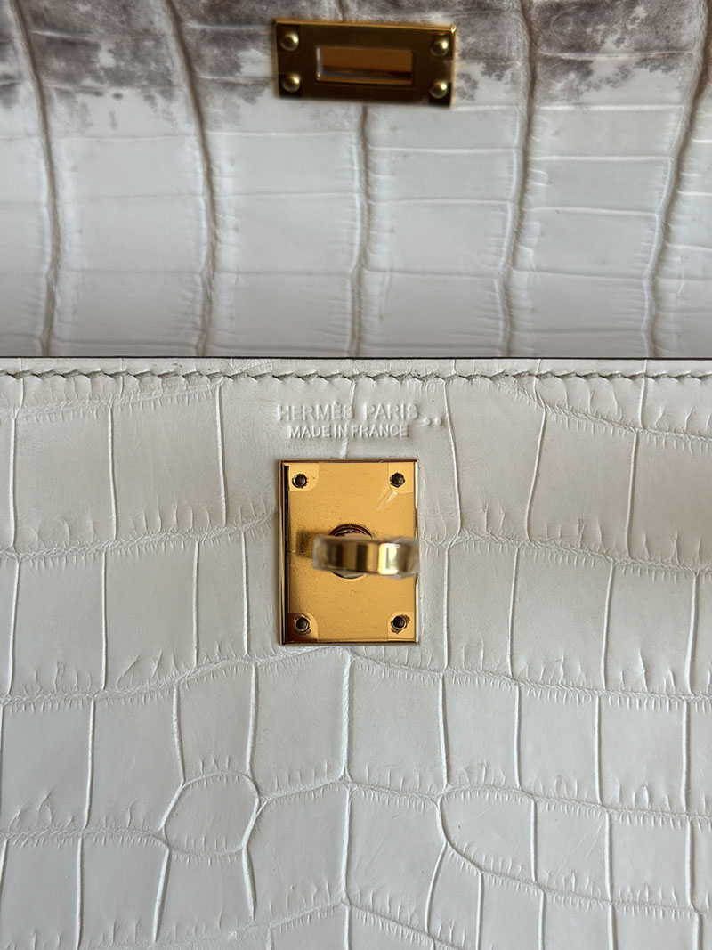 エルメスヒマラヤケリー HERMES ケリーダンス2 ヒマラヤ クロコダイル ゴールド金具 2627849 エルメス 新作バッグ - 画像 (10)