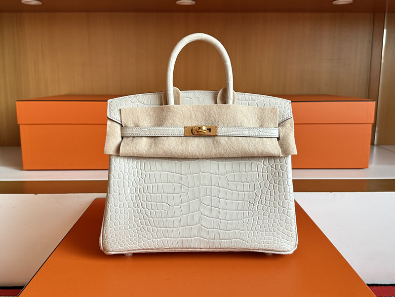 エルメスクロコダイルバッグ HERMES バーキン25 ベトン クロコダイル ポロサスマット ゴールド金具 2627851 エルメス 新作バッグ - 画像 (5)